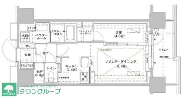 パークスフィア牛込神楽坂の物件間取画像